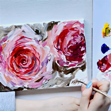 Image result for Acrylic Flower Painting Tutorial