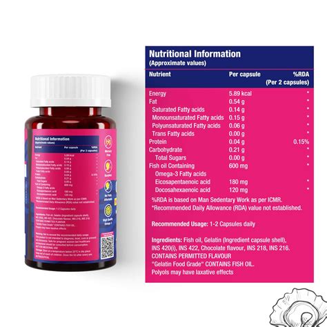 Buy CHICNUTRIX OMEGA 3 - SKIN HAIR & WELLNESS - 60 SOFTGEL CAPSULES ...