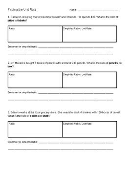 Image result for Unit Rate Word Problems