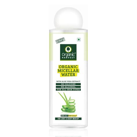 Organic Harvest Aloe Vera Micellar Water for Complete Cleansing ...
