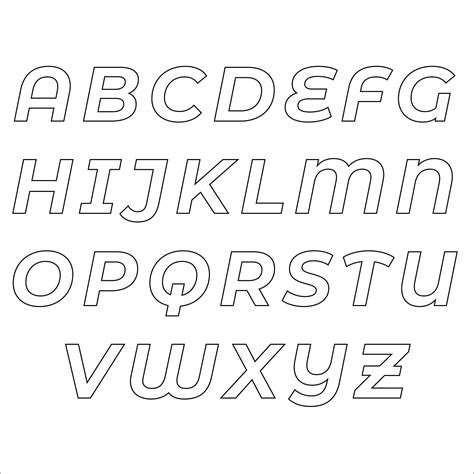 10 best free printable alphabet stencil letters template – Artofit
