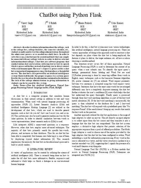 Image result for Flask Python Chatbot