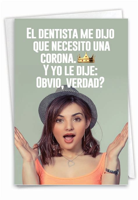 Funny Spanish Birthday Greeting Card With Envelope 1 Card Bday Needs A ...