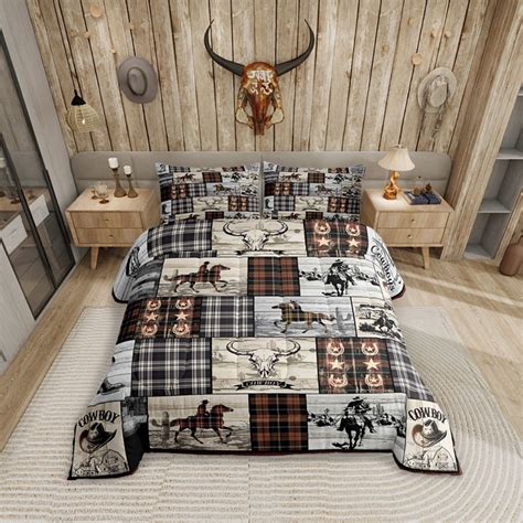 Erosebridal Western Bedding Sets Full Cowboy Comforter Set Western Bed ...