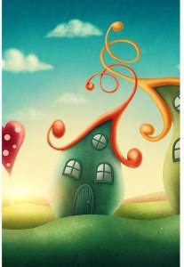Fantasy Houses Premium Poster Paper Print - ArtzFolio.com posters ...