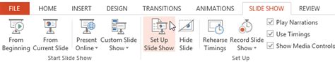 Image result for PowerPoint Slide Show Setup