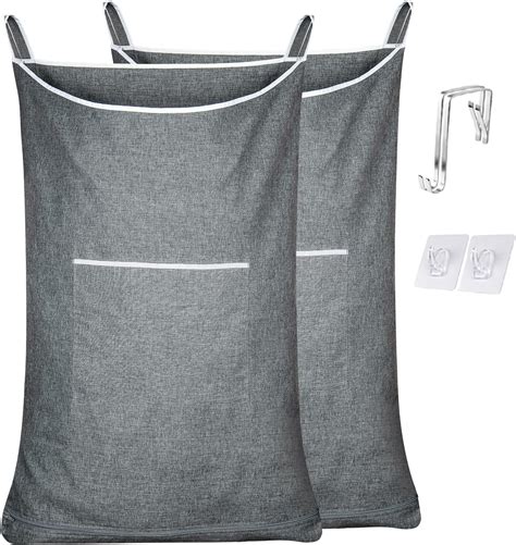 Amazon.com: KINGSUSLAY XL Large Hanging Laundry Hamper, Over the Door ...