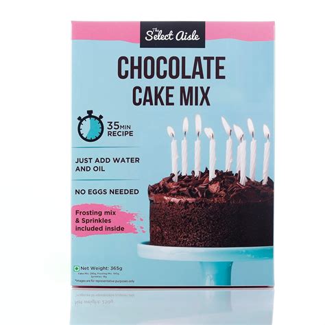 The Select Aisle’s Eggless Chocolate cake mix - 365g [Frosting mix and ...