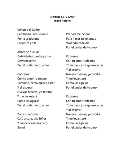 Image result for En Tu Poder Letras