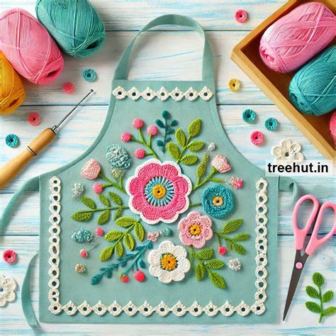 Cotton Crochet Apron Ideas with Leftover Yarn
