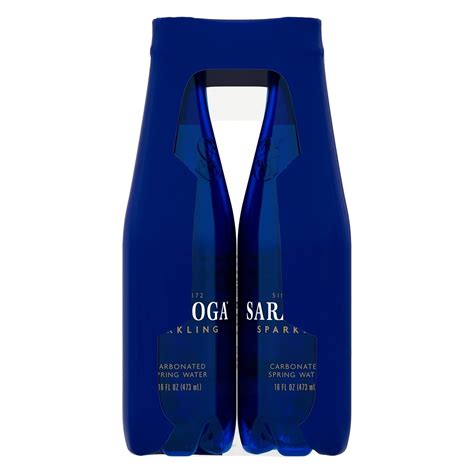 Buy Saratoga Sparkling Spring Water Bottle PET, 16 Oz, 6-Pack Online at ...