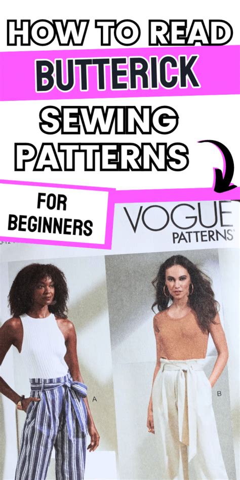 Vogue Pattern Tutorials 的图像结果