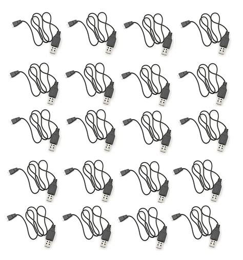 INVENTO 20pcs 3.7V 1 cell Lithium Polymer Li-ion Lipo Battery USB ...