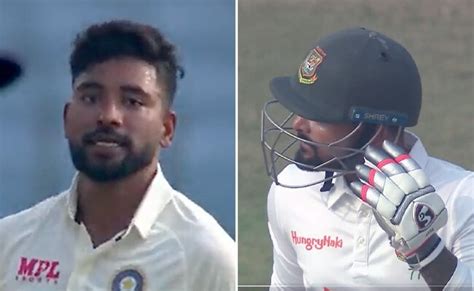 सिराज से बहस कर रहे थे बांग्लादेशी बल्लेबाज़, बोल्ड होते ही कोहली ने ...