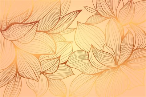 Gradient golden linear background | Free Vector