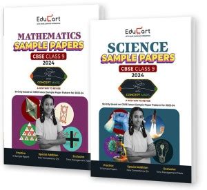 Educart CBSE Class 9 Sample Papers Bundle - Science & Maths 2023-24 ...