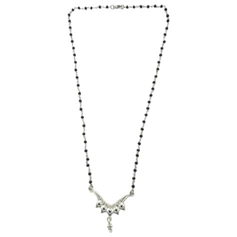 Silver Leaf Shape Mangalsutra For Women – LBV