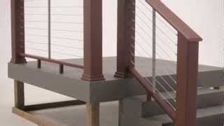 TimberTech Cable Rail System Installation 的图像结果