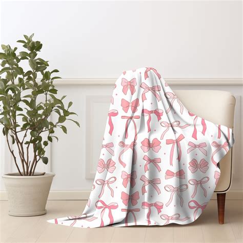 CUSTOM MOM BOWS Coquette Blanket, Custom Mother's Day Room Decor ...