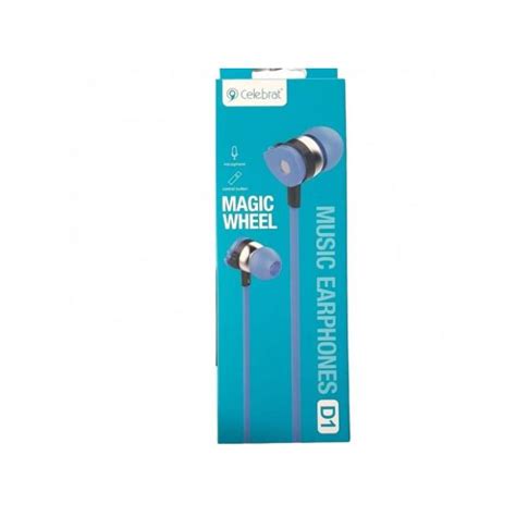 CELEBRAT (D1)  3.5MM MUSIC  EARPHONES - BLACK