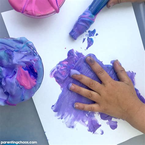 Easy Peasy Homemade Puffy Paint Recipe with Shaving Cream