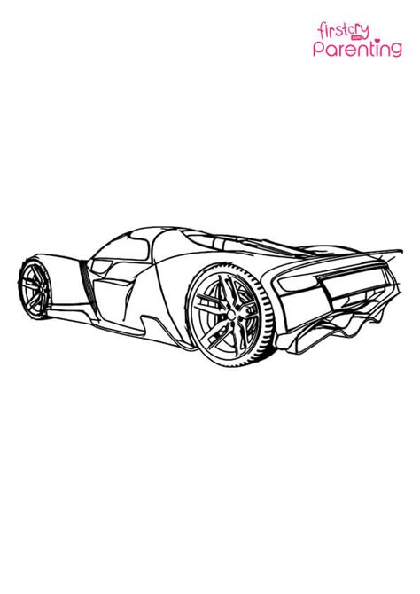Automobile Car Vehicle Coloring Page for Kids | FirstCry Parenting