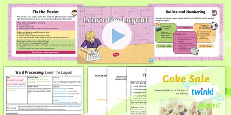 Computing: Word Processing: Learn the Layout Year 4 Lesson Pack 2