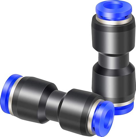 TAILONZ PNEUMATIC Blue Straight Reducing 3/16" Tube OD x 1/4" Tube OD ...