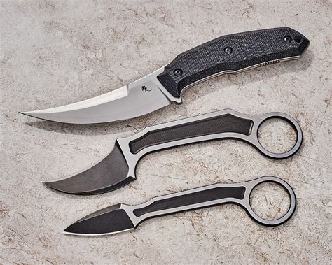 Bastinelli Creations Doug Marcaida Anomaly Fixed Blade Neck Knife 2.25 ...