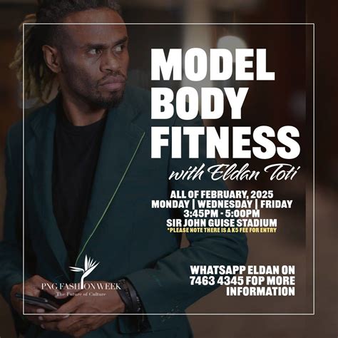 MODEL BODY FITNESS with Eldan Toti, Sir John Guise Stadium, Port ...