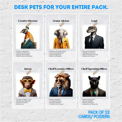 Desk Pets for the Entire Pack | Corporate Desk Cards (Corporate activi ...