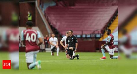 Strong anti-racism message at re-start of Premier League as all players ...