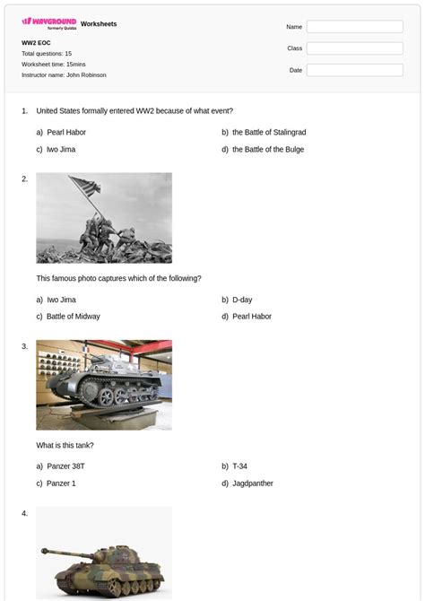 50+ Countries Involved in World War 2 worksheets for Class 10 on ...