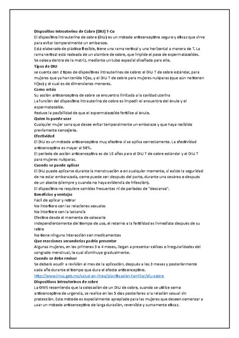 Dispositivo Intrauterino DIU de Cobre - Dispositivo Intrauterino de Cobre (DIU) T-Cu El ...