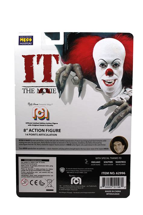 Mego Horror It The Movie: Pennywise Burn Damage 8" Action Figure ...