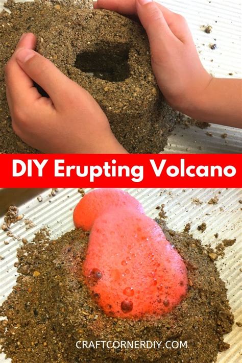 How To Make A Volcano Science Experiment | Craft Corner DIY