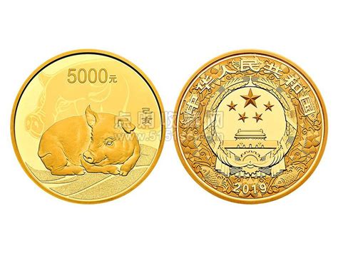 2019年猪年500克圆形金质纪念币 - 点购收藏网