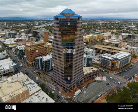 Tucson modern skyscrapers aerial view including One South Church ...