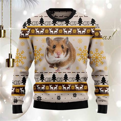 Hamster Cute Ugly Christmas Sweater - Nouvette