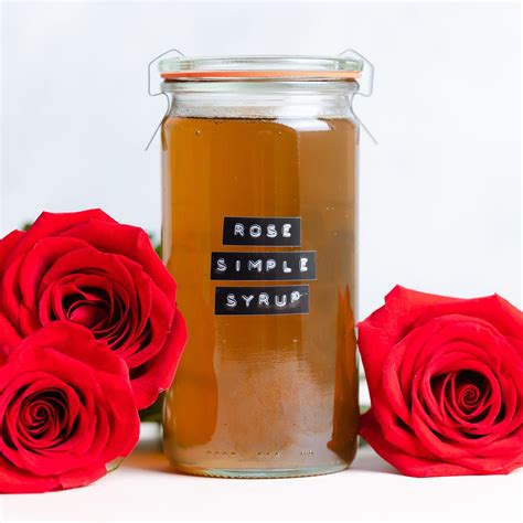 Rose Simple Syrup - The Healthful Ideas