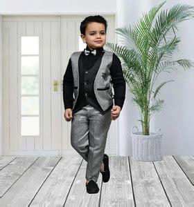 Zolario Boys Party(Festive) Waistcoat Shirt, Pant, Bow Tie Price in ...