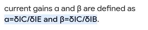 The correct relation between alpha and beta in a transistor is? A.beta ...