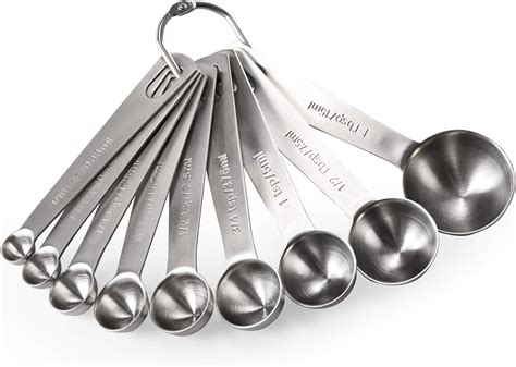 Amazon.co.jp: Measuring Spoons: U-Taste 18/8 Stainless Steel Measuring ...