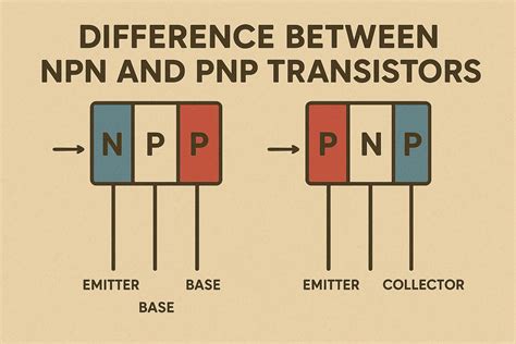 Difference Between NPN and PNP Transistors