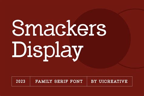 Smackers Display Bold Font | xFonts.pro