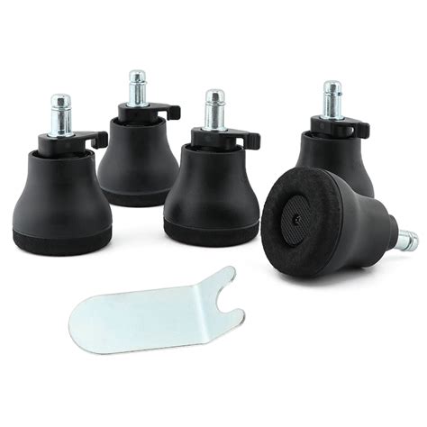 5pcs Replacement Home Silent Office Chair Wheels For Hardwood Floors ...