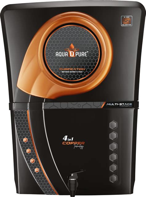 AQUA D PURE Zinc RO Water Purifier with Bio Copper and Alkaline Fiter ...