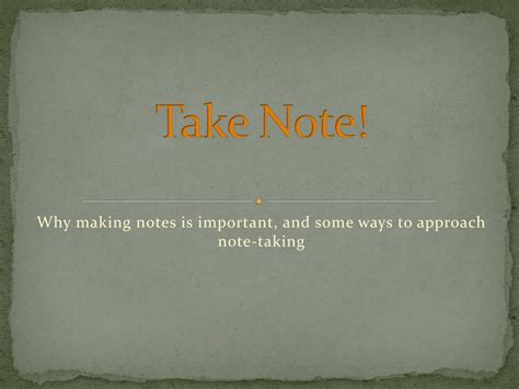 Image result for Take Note Point