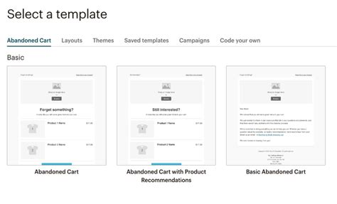 Creating a MailChimp Marketing Campaign to Recover Abandoned Orders