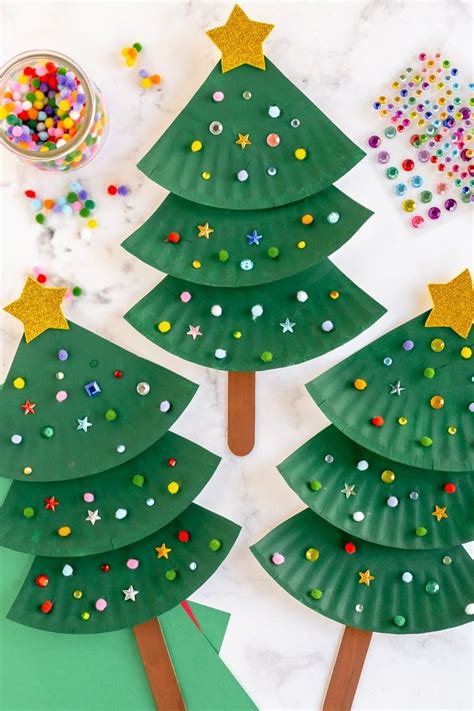 christmas crafts paper plates